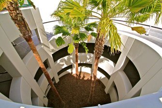 455 Crescent parking structure interior helix